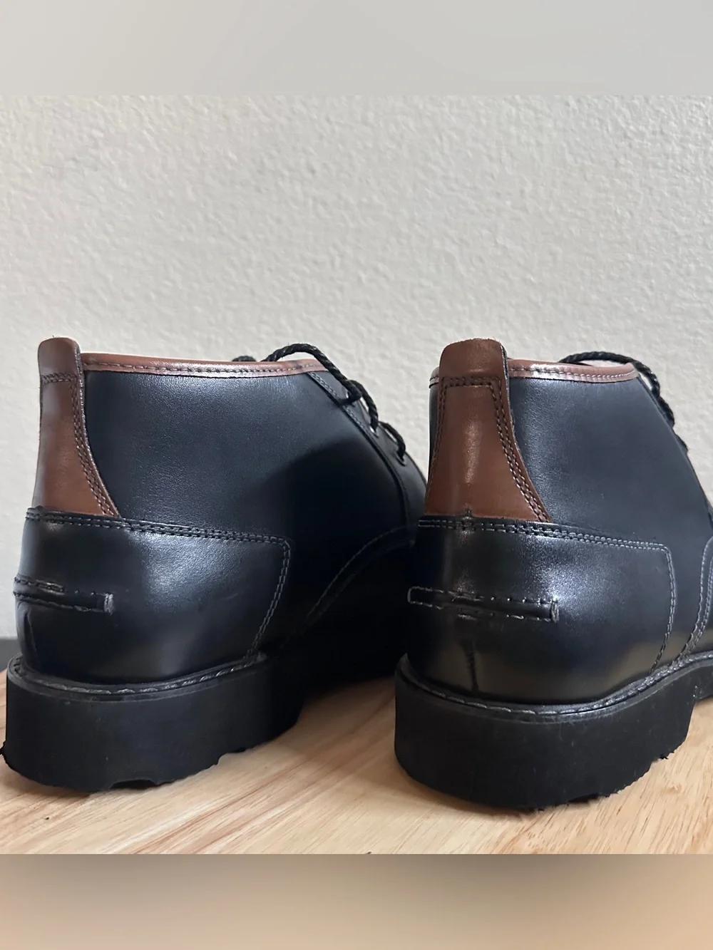 Florsheim Casey Chukka Boot 13255 Mens Black Leather Lace Up Dress Boot 9.5D